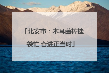 北安市：木耳菌棒挂袋忙 奋进正当时