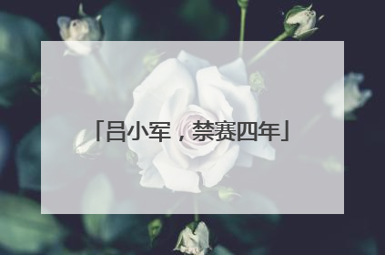吕小军，禁赛四年