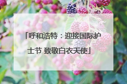 呼和浩特：迎接国际护士节 致敬白衣天使