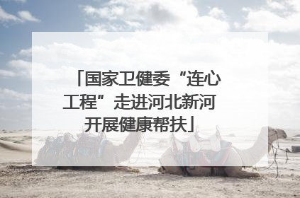国家卫健委“连心工程”走进河北新河开展健康帮扶