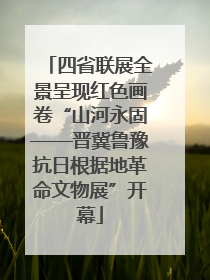 四省联展全景呈现红色画卷“山河永固——晋冀鲁豫抗日根据地革命文物展”开幕