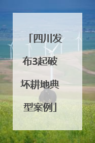 四川发布3起破坏耕地典型案例