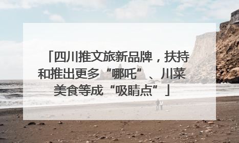 四川推文旅新品牌，扶持和推出更多“哪吒”、川菜美食等成“吸睛点”