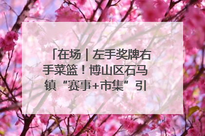 在场｜左手奖牌右手菜篮！博山区石马镇“赛事+市集”引燃周末经济