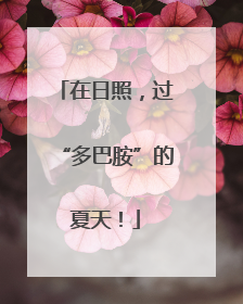 在日照，过“多巴胺”的夏天！