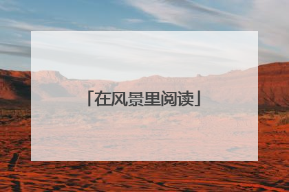 在风景里阅读