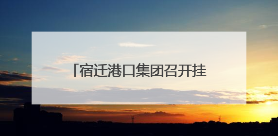宿迁港口集团召开挂职干部交流座谈会