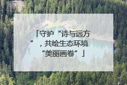守护“诗与远方”，共绘生态环境“美丽画卷”