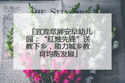 宜宾翠屏安阜幼儿园：“红烛先锋”送教下乡，助力城乡教育均衡发展