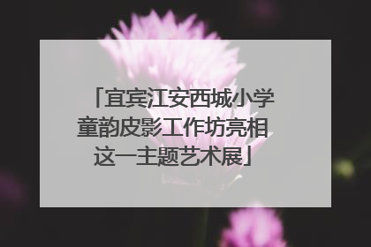 宜宾江安西城小学童韵皮影工作坊亮相这一主题艺术展