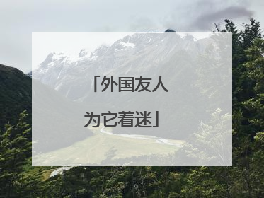 外国友人为它着迷