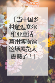 当中国乡村邂逅塞尔维亚童话 莒州博物馆这场展览太震撼了！