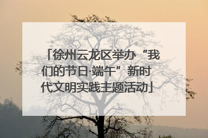 徐州云龙区举办“我们的节日·端午”新时代文明实践主题活动