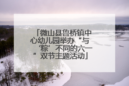 微山县鲁桥镇中心幼儿园举办“与‘粽’不同的六一”双节主题活动