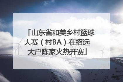 山东省和美乡村篮球大赛（村BA）在招远大户陈家火热开赛