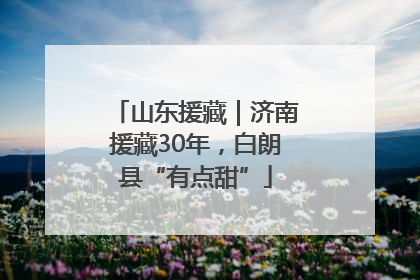 山东援藏｜济南援藏30年，白朗县“有点甜”