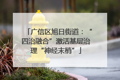 广信区旭日街道：“四治融合”激活基层治理“神经末梢”