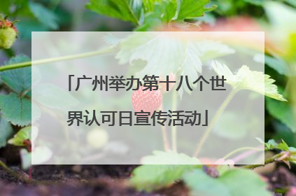广州举办第十八个世界认可日宣传活动