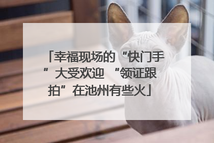 幸福现场的“快门手”大受欢迎 “领证跟拍”在池州有些火