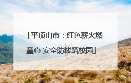 平顶山市：红色薪火燃童心 安全防线筑校园