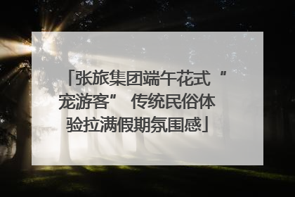 张旅集团端午花式“宠游客” 传统民俗体验拉满假期氛围感