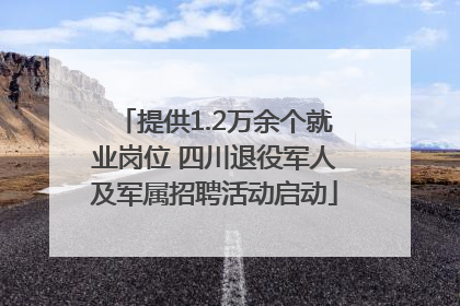 提供1.2万余个就业岗位 四川退役军人及军属招聘活动启动