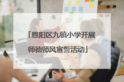 恩阳区九镇小学开展师德师风宣誓活动