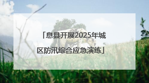 息县开展2025年城区防汛综合应急演练