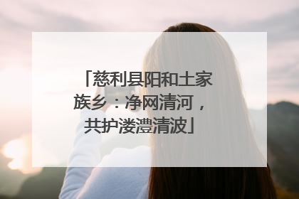 慈利县阳和土家族乡：净网清河，共护溇澧清波