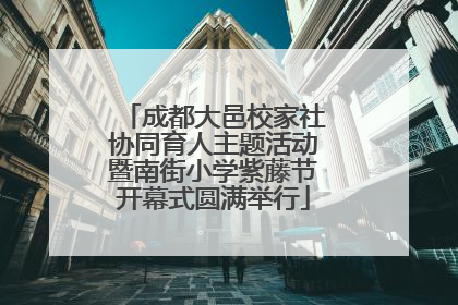 成都大邑校家社协同育人主题活动暨南街小学紫藤节开幕式圆满举行