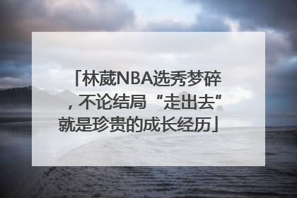林葳NBA选秀梦碎，不论结局“走出去”就是珍贵的成长经历