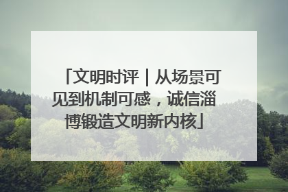 文明时评｜从场景可见到机制可感，诚信淄博锻造文明新内核
