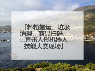 料箱搬运、垃圾清理、商品扫码……直击人形机器人技能大赛现场