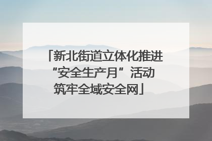 新北街道立体化推进“安全生产月”活动 筑牢全域安全网