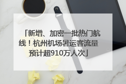 新增、加密一批热门航线！杭州机场暑运客流量预计超910万人次