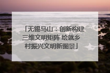 无锡马山：创新构建三维文明矩阵 绘就乡村振兴文明新图景