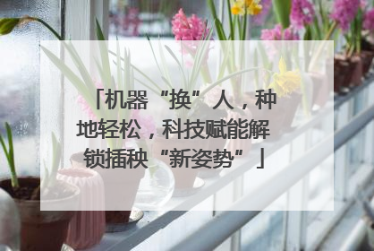 机器“换”人，种地轻松，科技赋能解锁插秧“新姿势”