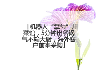 机器人“掌勺”川菜馆，5分钟出餐锅气不输大厨，海外客户前来采购