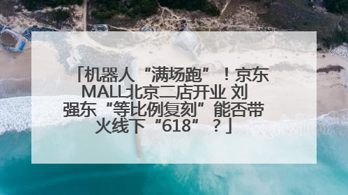 机器人“满场跑”！京东MALL北京二店开业 刘强东“等比例复刻”能否带火线下“618”？