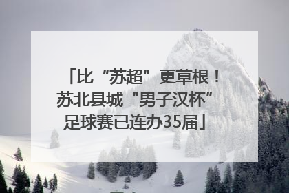 比“苏超”更草根！苏北县城“男子汉杯”足球赛已连办35届