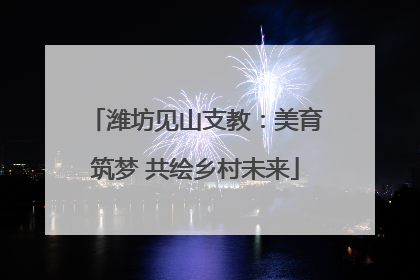 潍坊见山支教：美育筑梦 共绘乡村未来