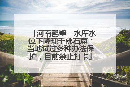 河南鹤壁一水库水位下降现千佛石窟：当地试过多种办法保护，目前禁止打卡