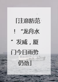 注意防范！“龙舟水”发威，厦门今日雨势仍劲