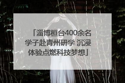 淄博桓台400余名学子赴青州研学 沉浸体验点燃科技梦想