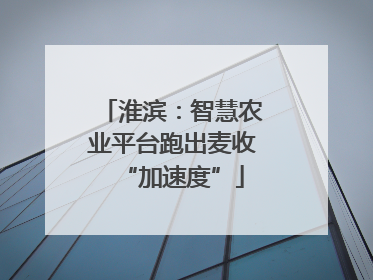 淮滨：智慧农业平台跑出麦收“加速度”