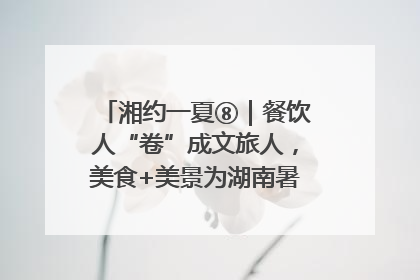 湘约一夏⑧｜餐饮人“卷”成文旅人，美食+美景为湖南暑期旅游上大分
