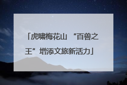虎啸梅花山 “百兽之王”增添文旅新活力