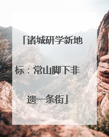 诸城研学新地标：常山脚下非遗一条街