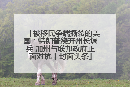 被移民争端撕裂的美国：特朗普绕开州长调兵 加州与联邦政府正面对抗丨封面头条