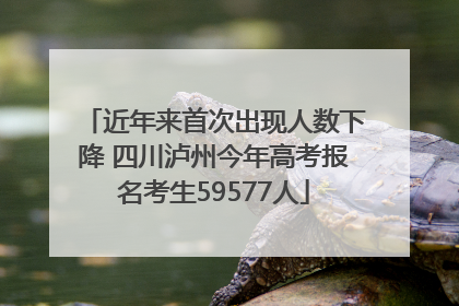 近年来首次出现人数下降 四川泸州今年高考报名考生59577人